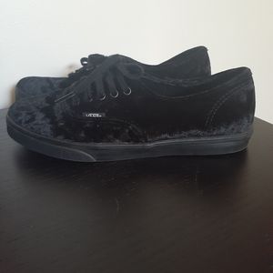 Van's, velvet sneakers.
